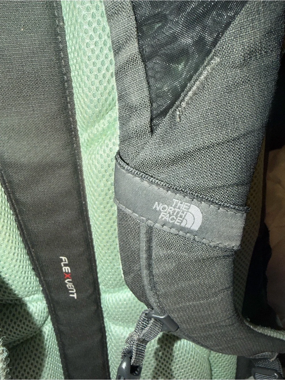 The North Face Black Backpack with Light Gray Accents